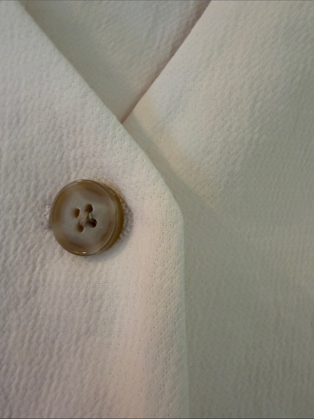 Aritzia Wilfred Cream Textured V-Neck Vest - Picture 4 of 5